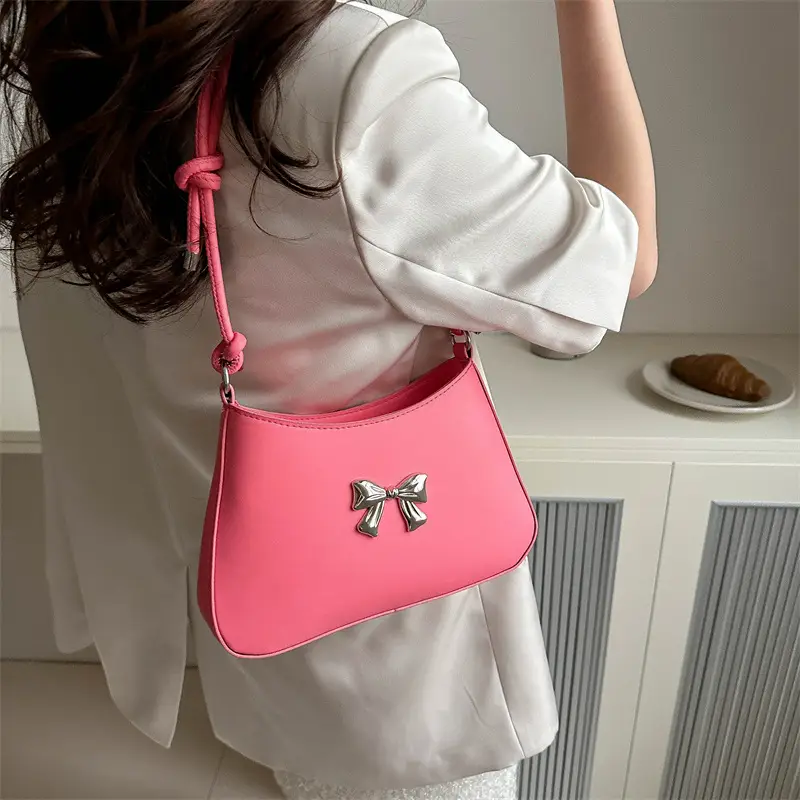 Sweet Bowknot Shoulder Bag for Women 2026 Summer - Image 3