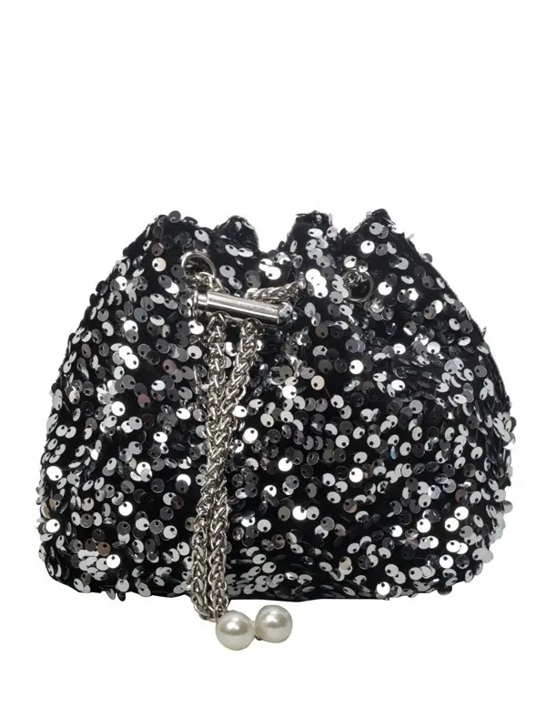 Pink Sequin Chain Messenger Bag for Women 2024 - Image 9