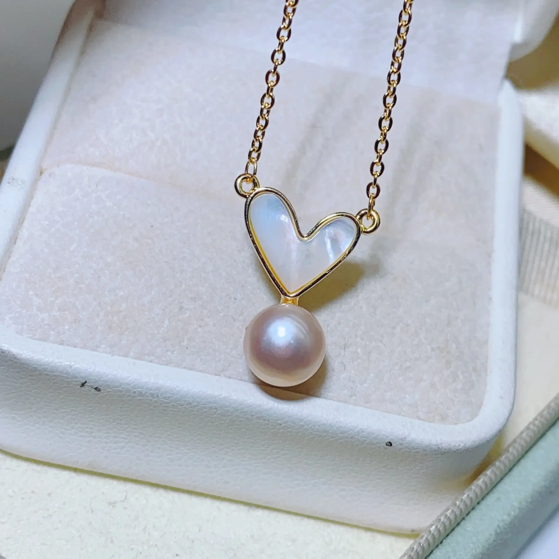 Zhuji Pearl Heart Necklace Set for Women — feature 17