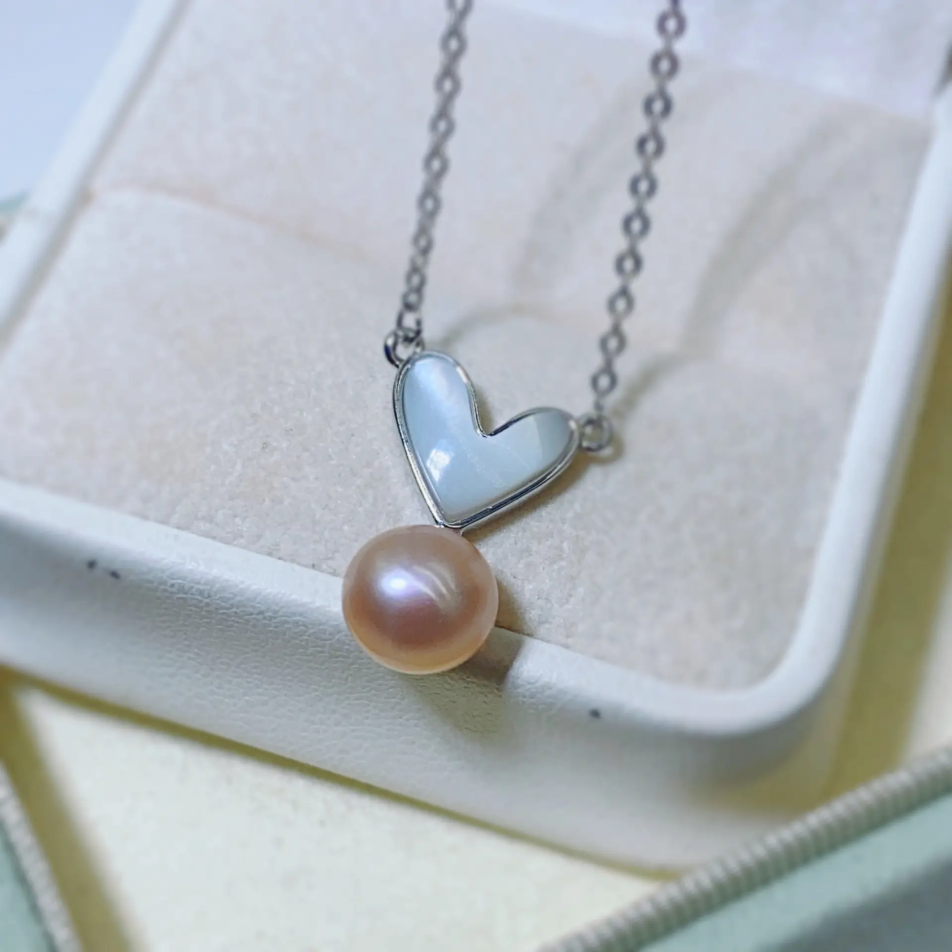 Zhuji Pearl Heart Necklace Set for Women — feature 24