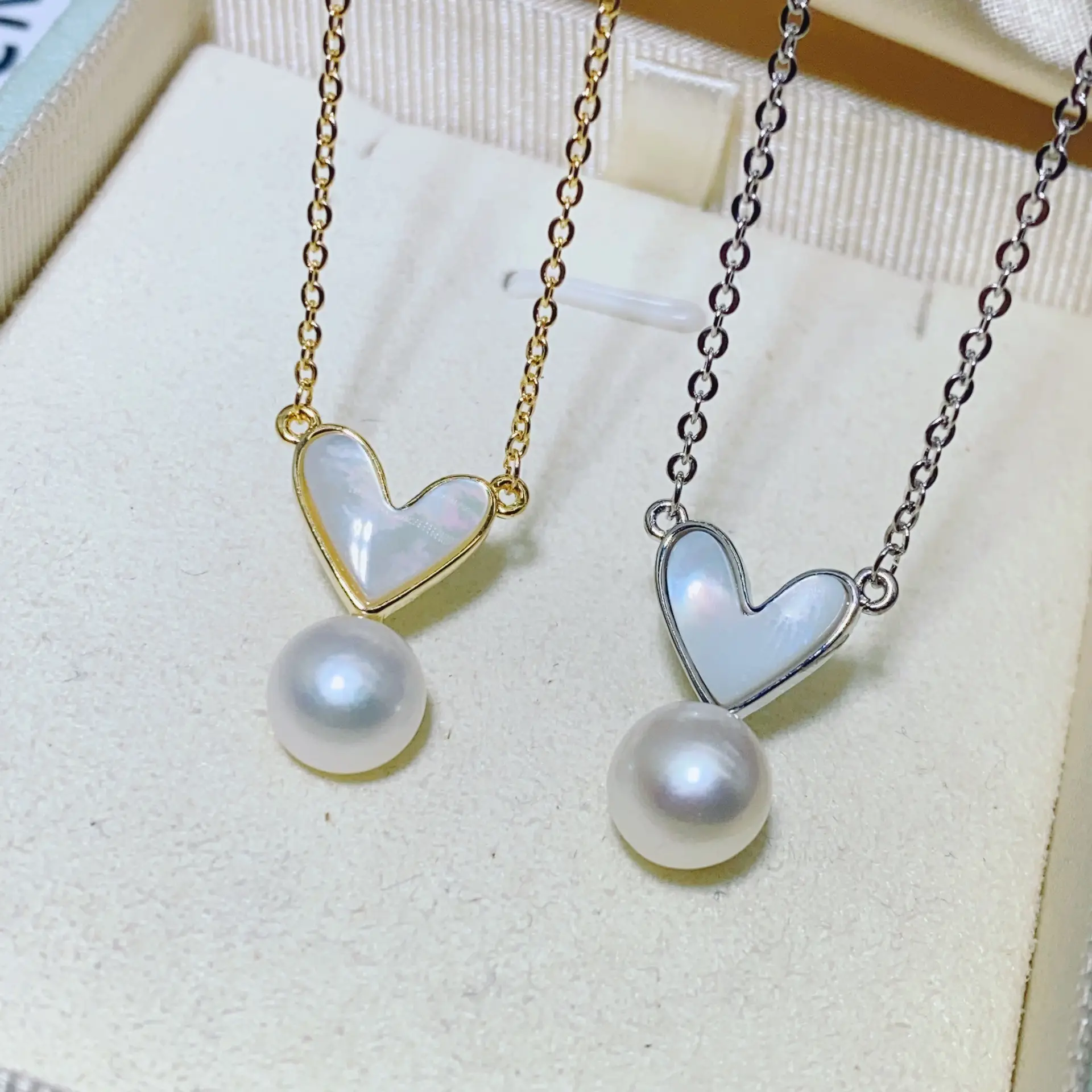 Zhuji Pearl Heart Necklace Set for Women — feature 5
