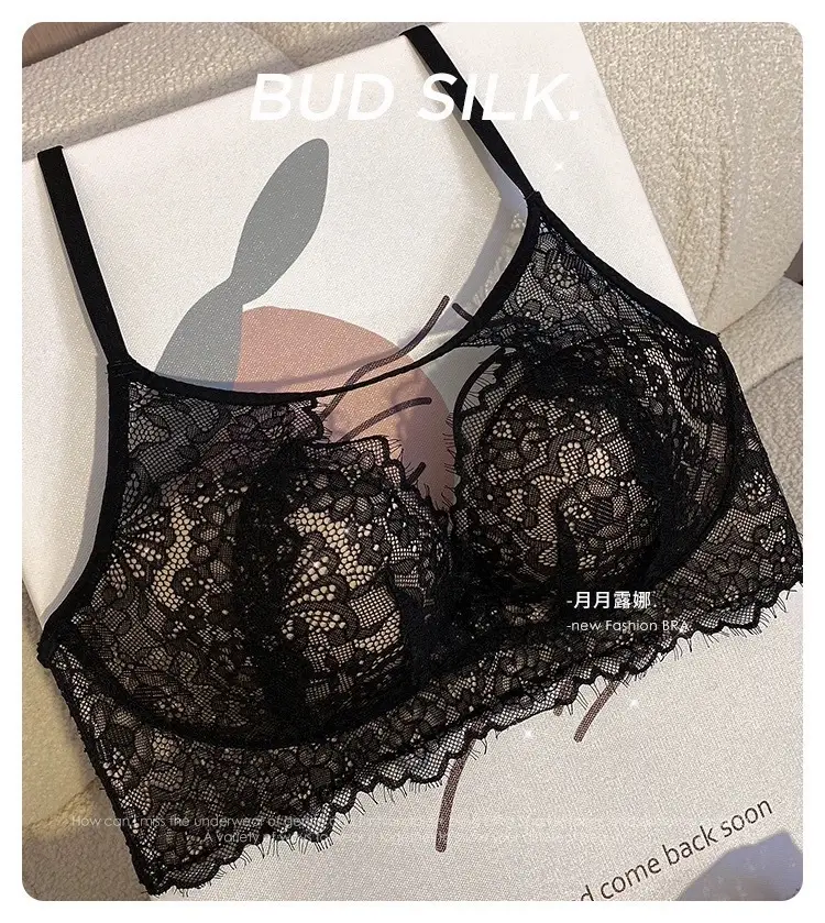Girls Lace Bra Small Chest Anti-Sagging Back Cup — feature 22