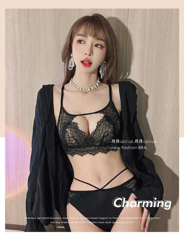 Girls Lace Bra Small Chest Anti-Sagging Back Cup — feature 27