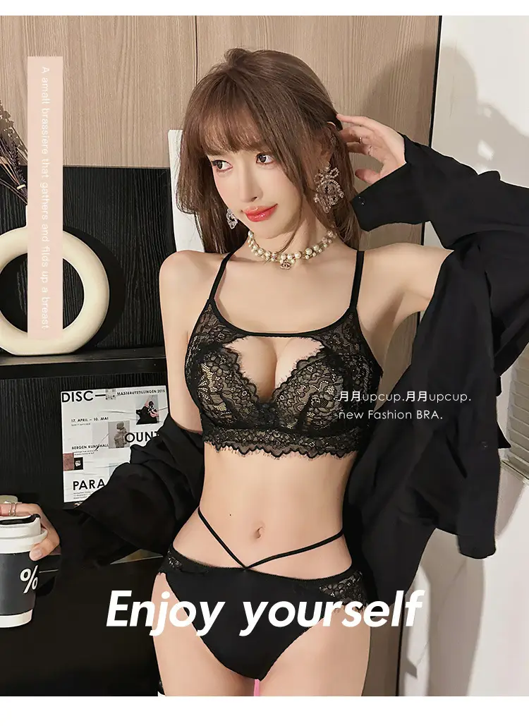 Girls Lace Bra Small Chest Anti-Sagging Back Cup — feature 29