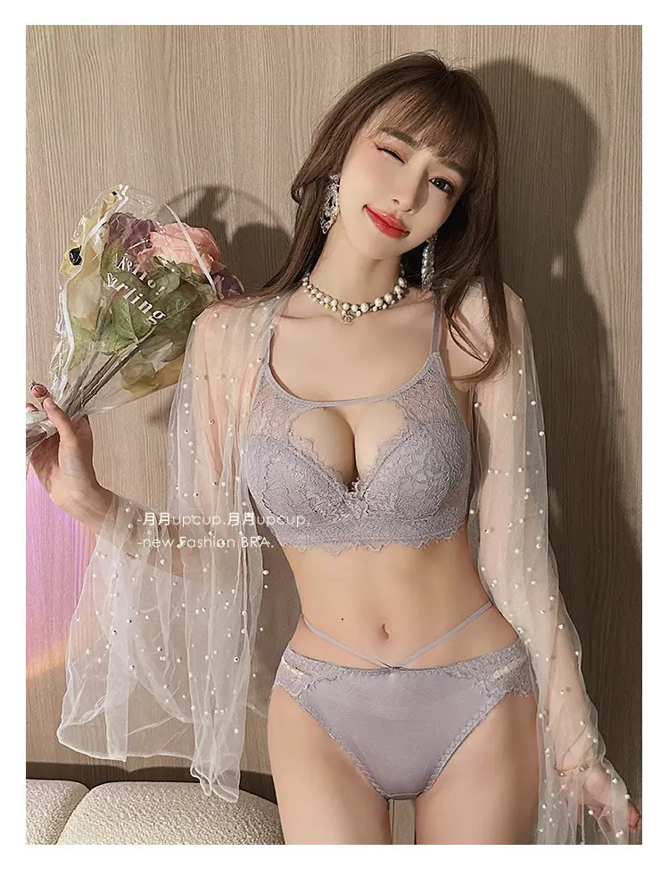 Girls Lace Bra Small Chest Anti-Sagging Back Cup — feature 33