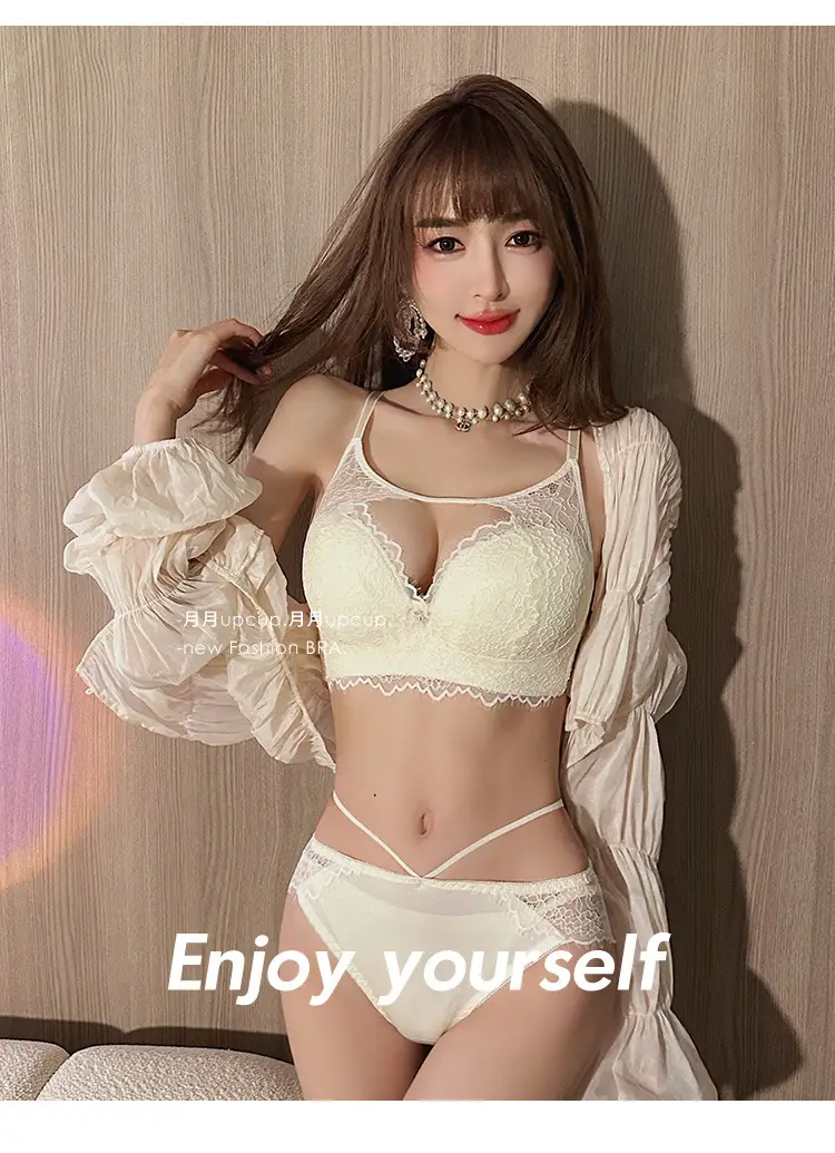 Girls Lace Bra Small Chest Anti-Sagging Back Cup — feature 40