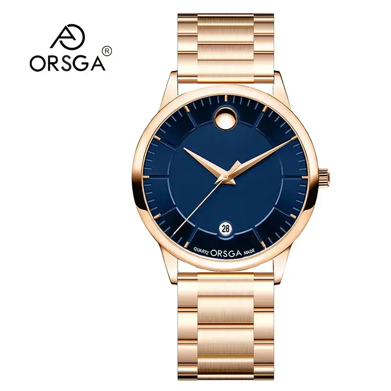 Oshga Men's Watch Black Gold Waterproof Live Quartz - Image 10