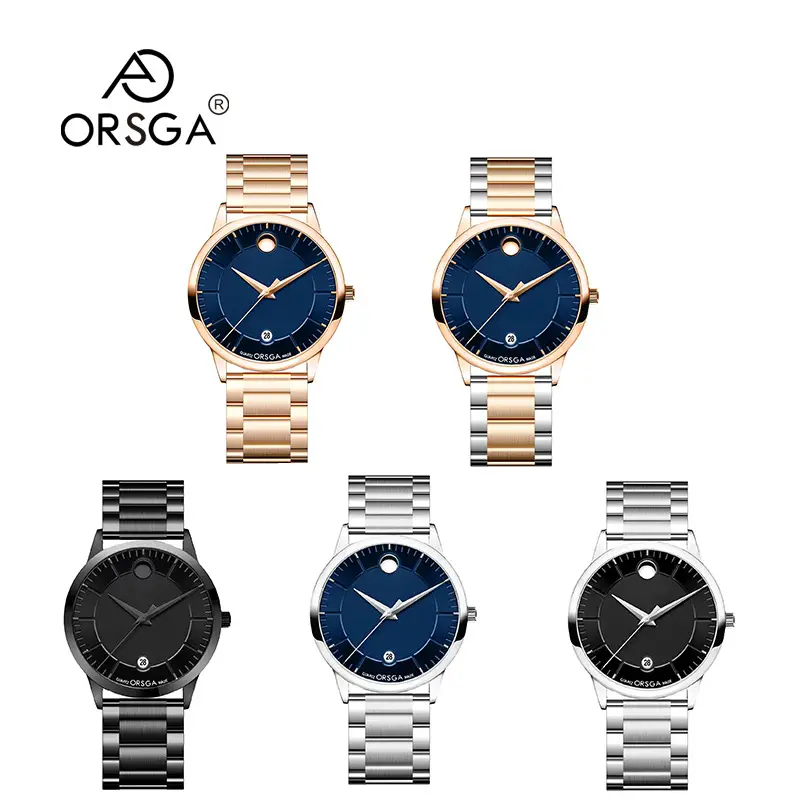 Oshga Men's Watch Black Gold Waterproof Live Quartz — feature 4