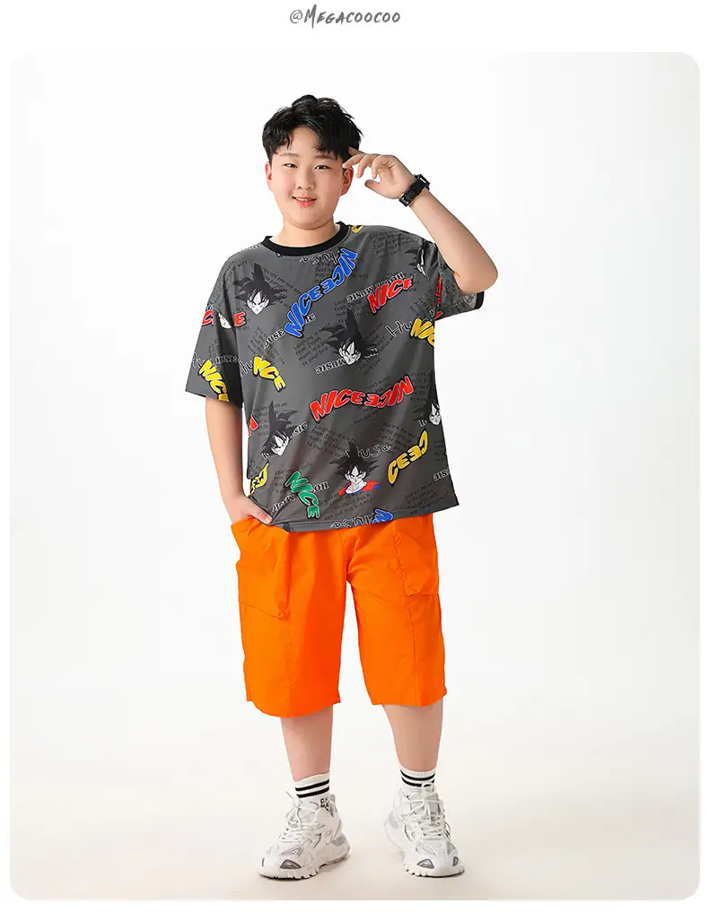 Big Sale Boys Mesh T-Shirt Shorts Set Medium Large — feature 15