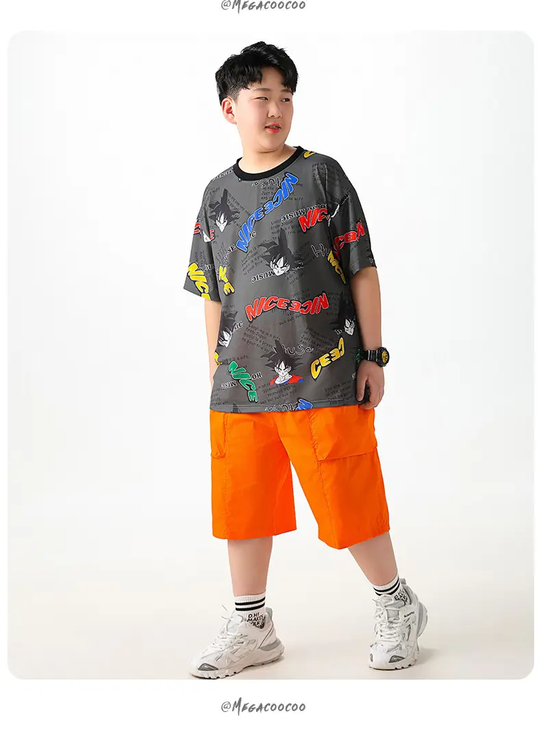 Big Sale Boys Mesh T-Shirt Shorts Set Medium Large — feature 18