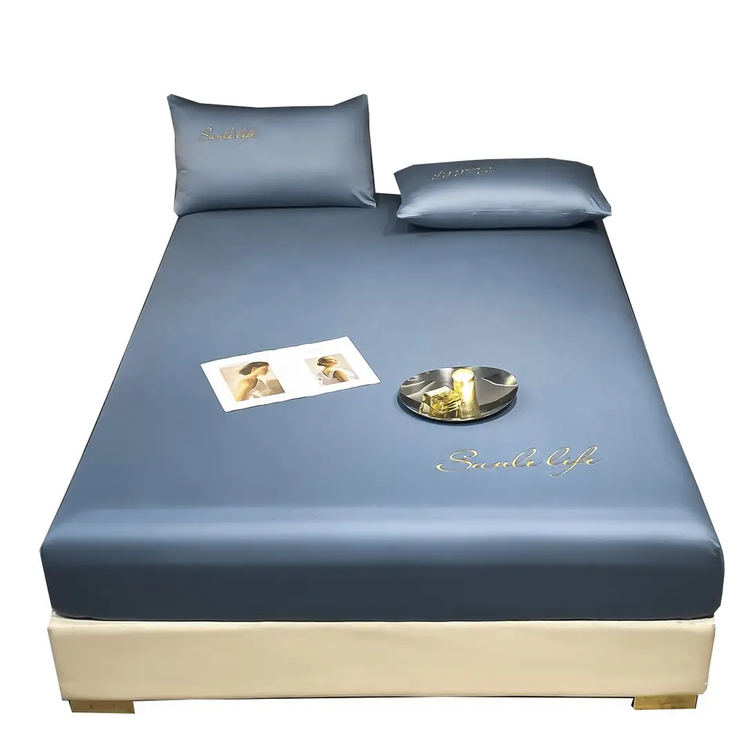 Class A antibacterial anti-mite ice silk bed hat bed hat bed cover single-piece mattress protector student dormitory single bed single bed