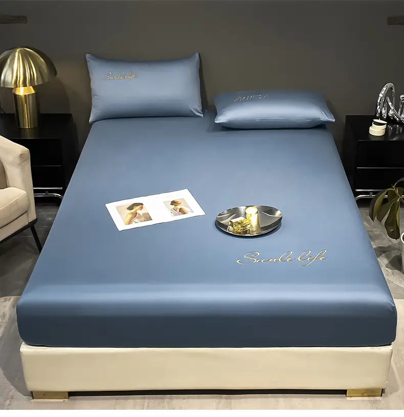 Class A antibacterial anti-mite ice silk bed hat bed hat bed cover single-piece mattress protector student dormitory single bed single bed — feature 19