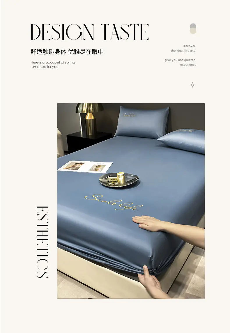 Class A antibacterial anti-mite ice silk bed hat bed hat bed cover single-piece mattress protector student dormitory single bed single bed — feature 4