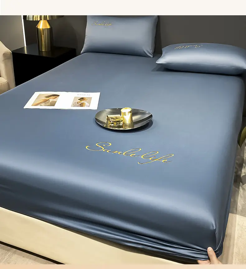 Class A antibacterial anti-mite ice silk bed hat bed hat bed cover single-piece mattress protector student dormitory single bed single bed — feature 5
