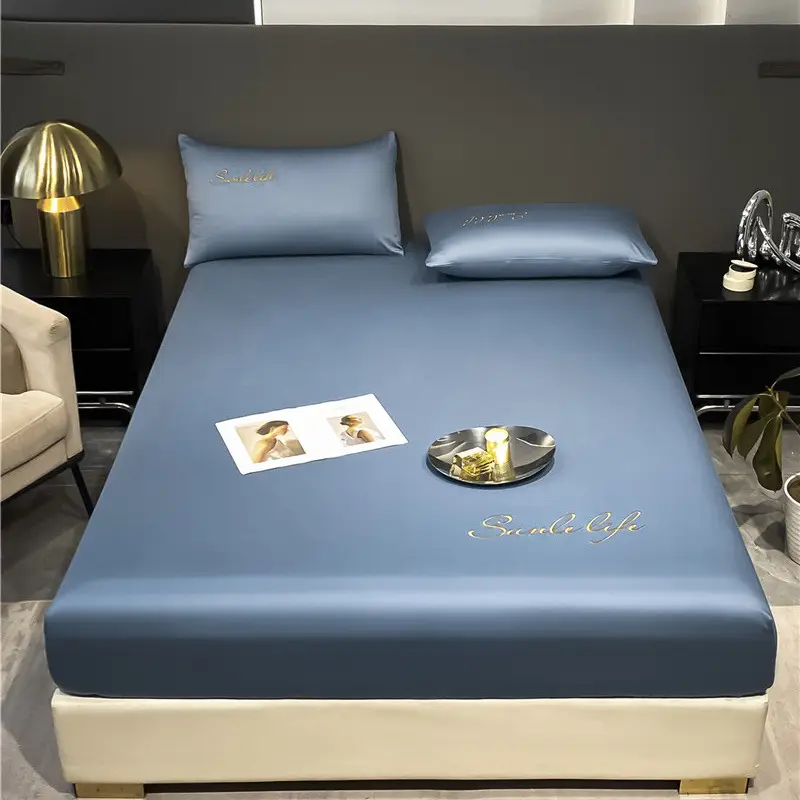 Class A antibacterial anti-mite ice silk bed hat bed hat bed cover single-piece mattress protector student dormitory single bed single bed
