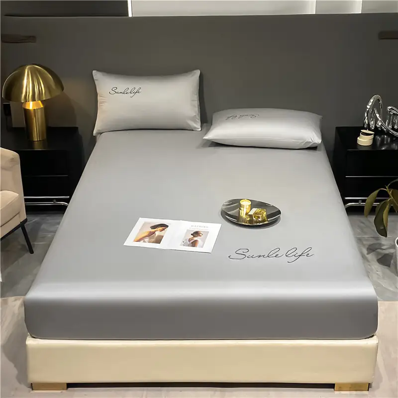 Class A antibacterial anti-mite ice silk bed hat bed hat bed cover single-piece mattress protector student dormitory single bed single bed