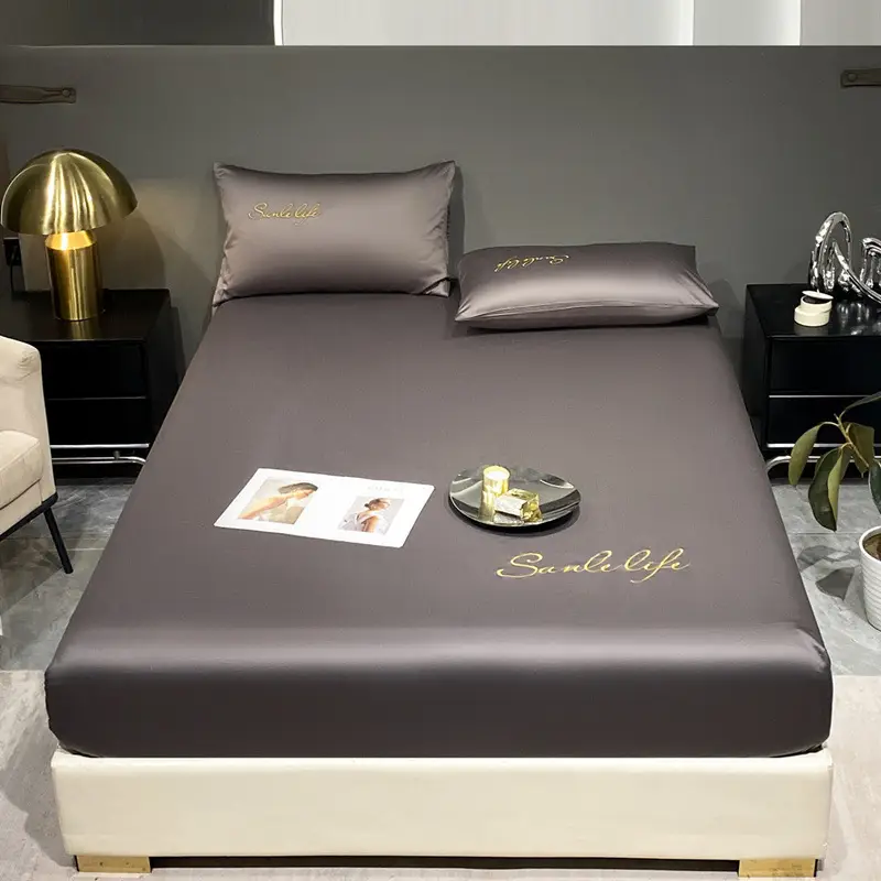 Class A antibacterial anti-mite ice silk bed hat bed hat bed cover single-piece mattress protector student dormitory single bed single bed