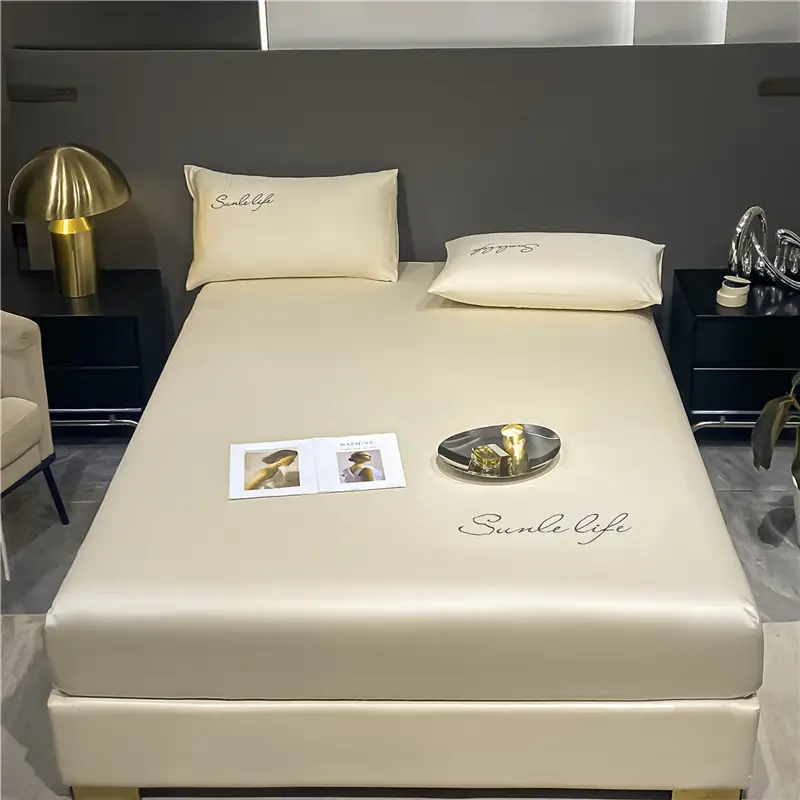 Class A antibacterial anti-mite ice silk bed hat bed hat bed cover single-piece mattress protector student dormitory single bed single bed