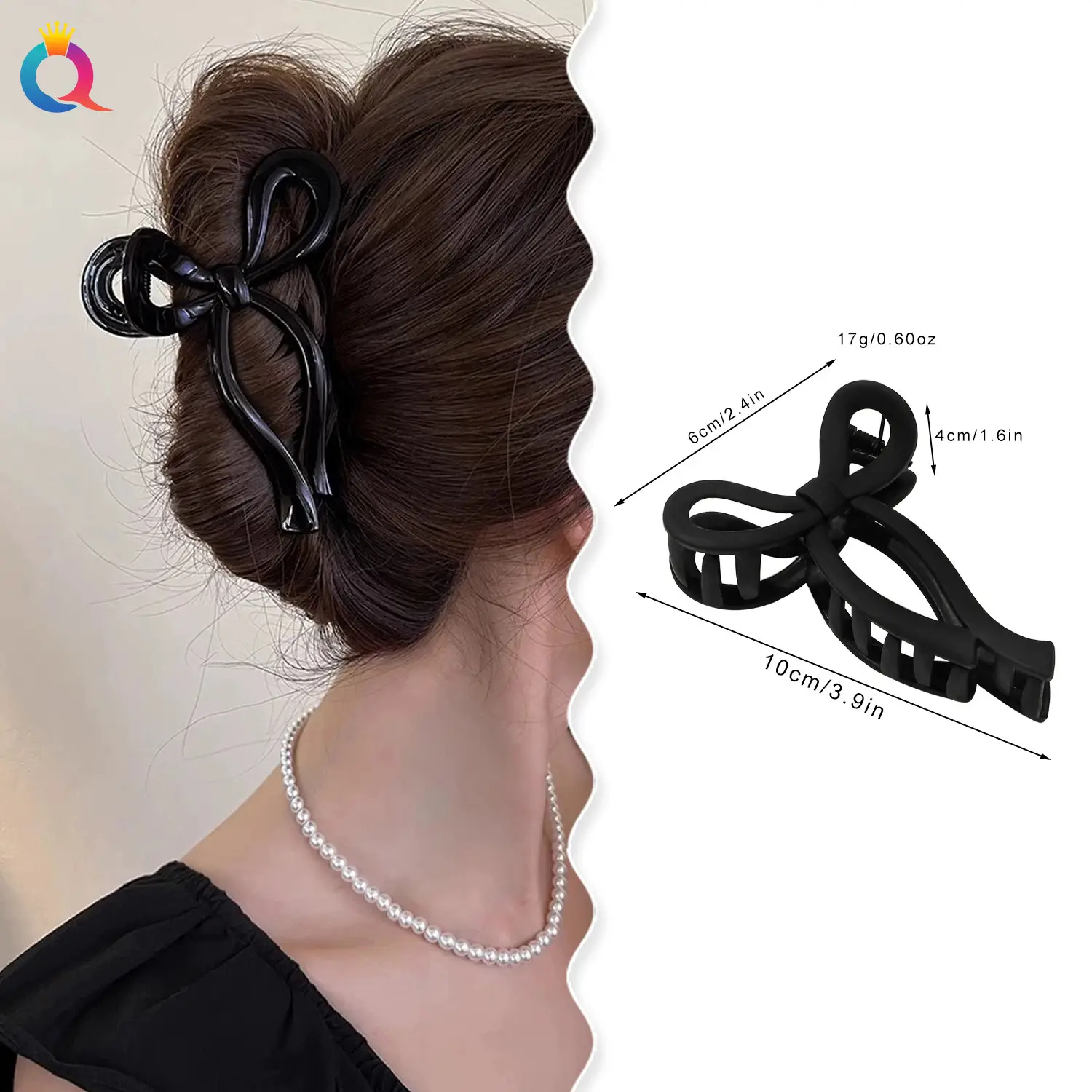 Qiyue Cross-Border Bow Hairpin Women's Clip Shark Clip - Image 20