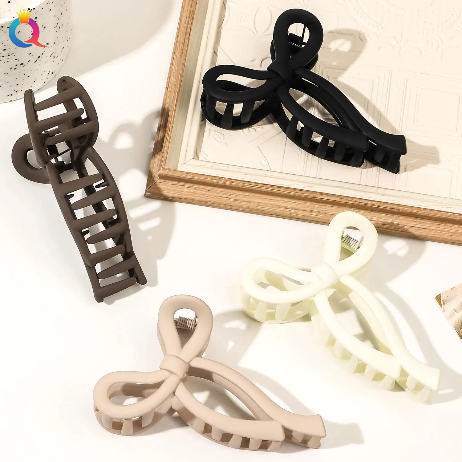 Qiyue Cross-Border Bow Hairpin Women's Clip Shark Clip — feature 19