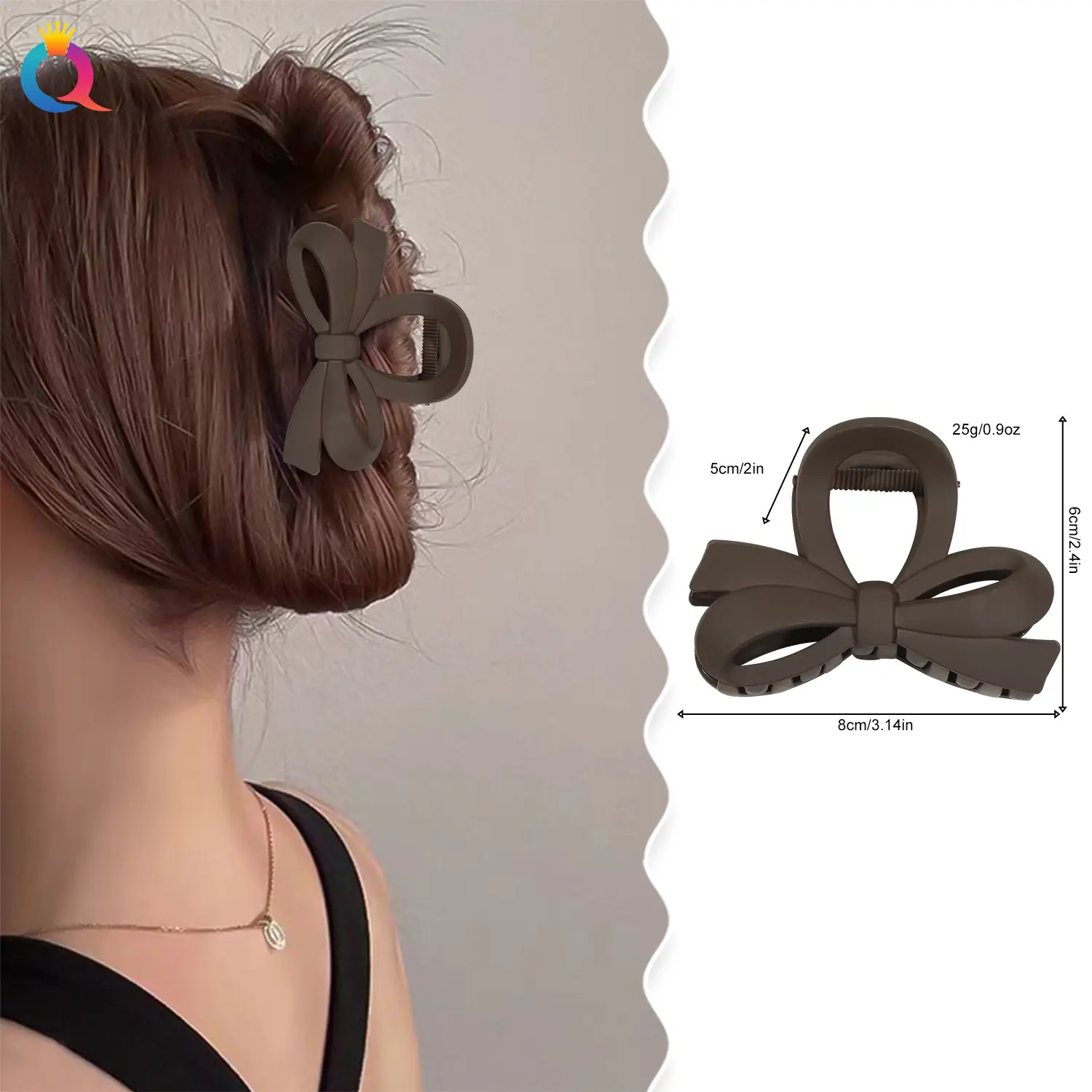 Qiyue Cross-Border Bow Hairpin Women's Clip Shark Clip — feature 24