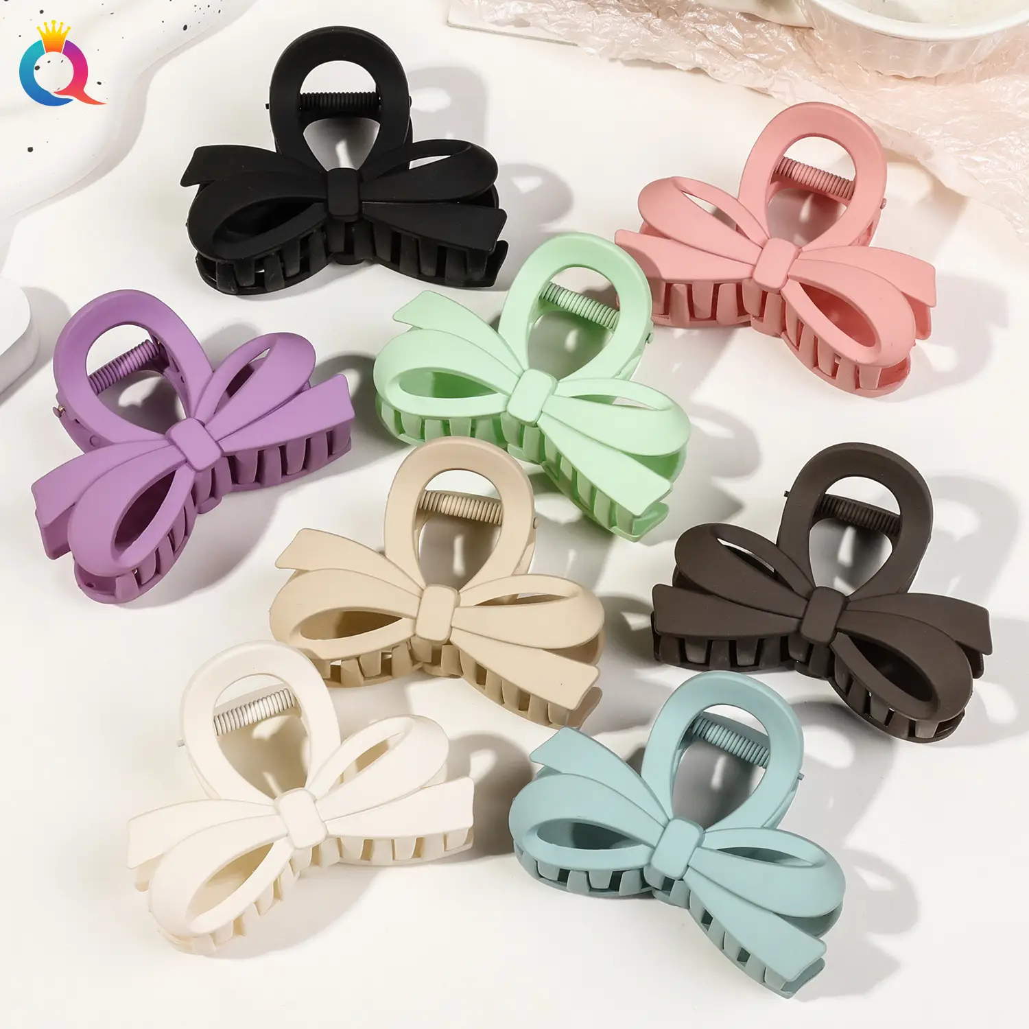 Qiyue Cross-Border Bow Hairpin Women's Clip Shark Clip — feature 26