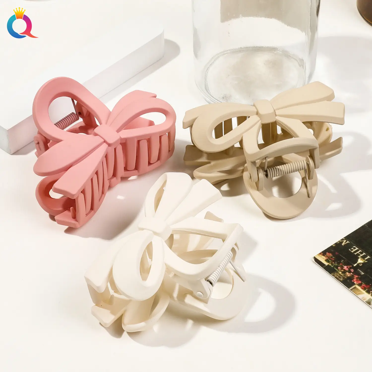 Qiyue Cross-Border Bow Hairpin Women's Clip Shark Clip — feature 30