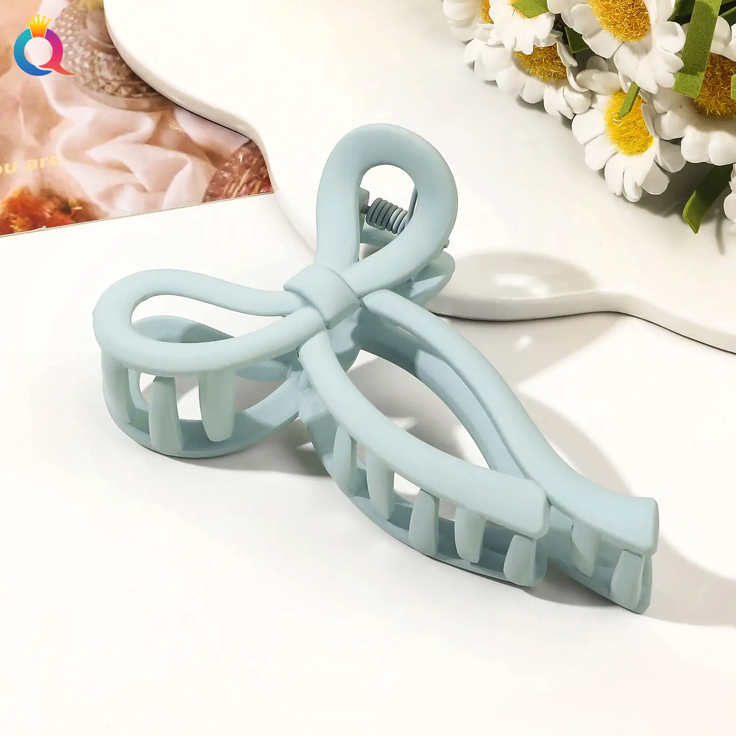 Qiyue Cross-Border Bow Hairpin Women's Clip Shark Clip — feature 42