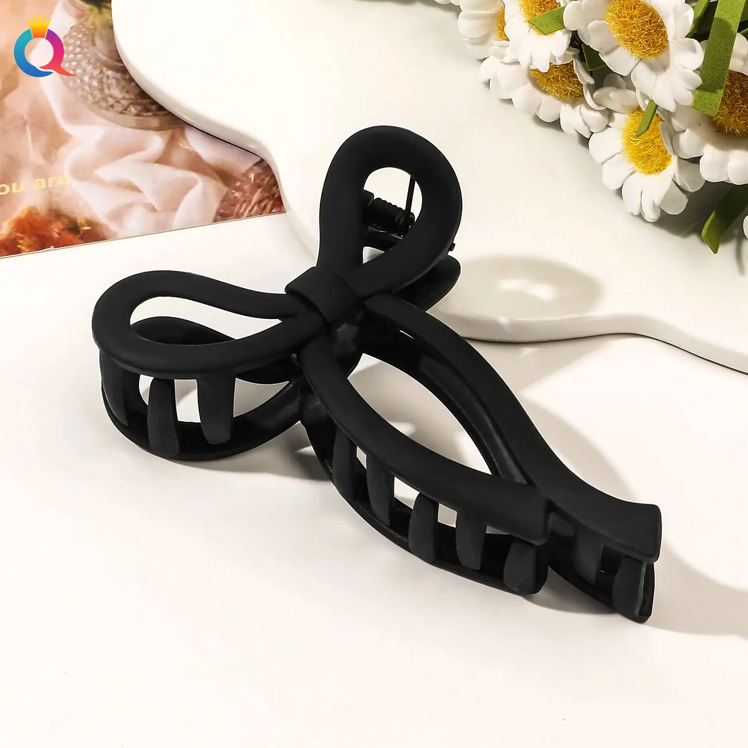 Qiyue Cross-Border Bow Hairpin Women's Clip Shark Clip — feature 43