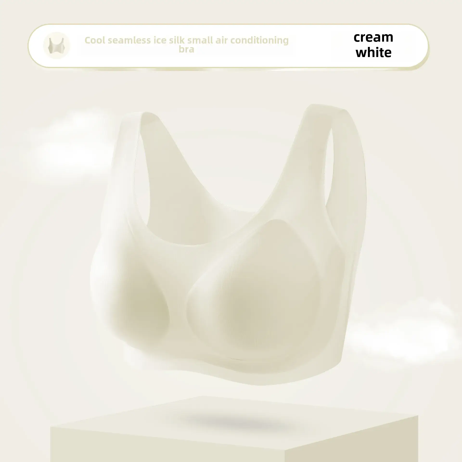 Cool Wire-Free Push-Up Bra Black