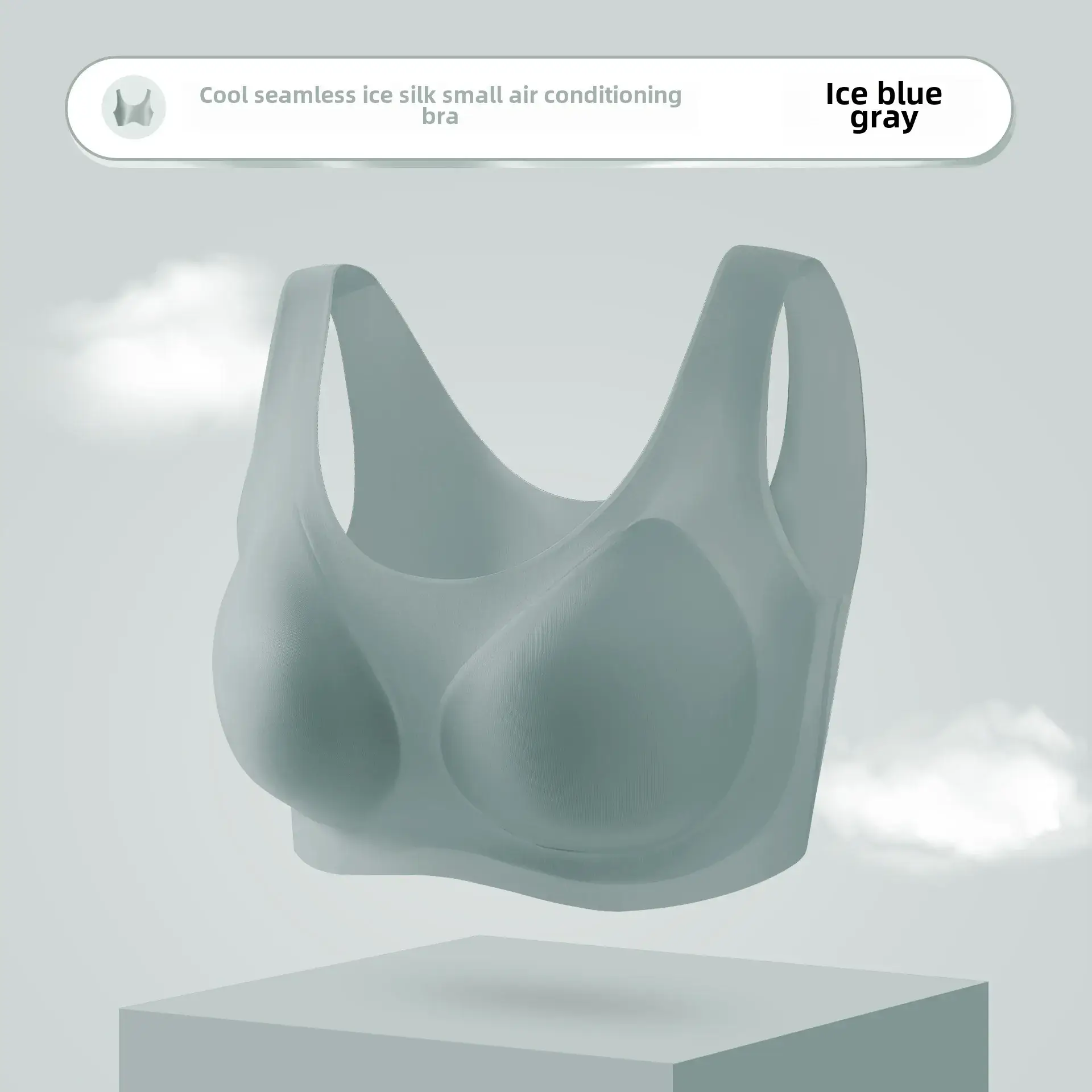 Cool Wire-Free Push-Up Bra Black