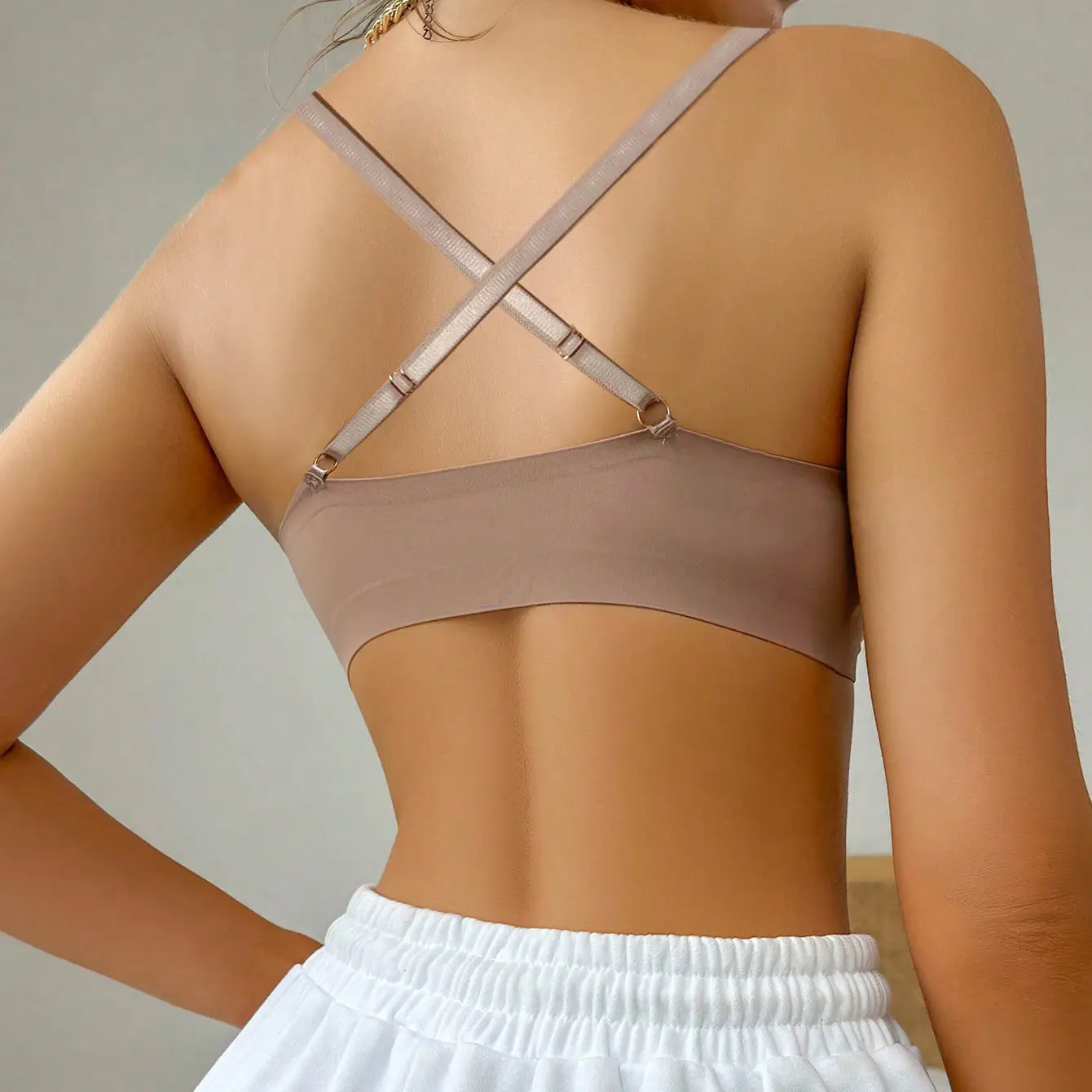 Women's Front Buckle Bra No Rims Comfortable Sports Bra — feature 5