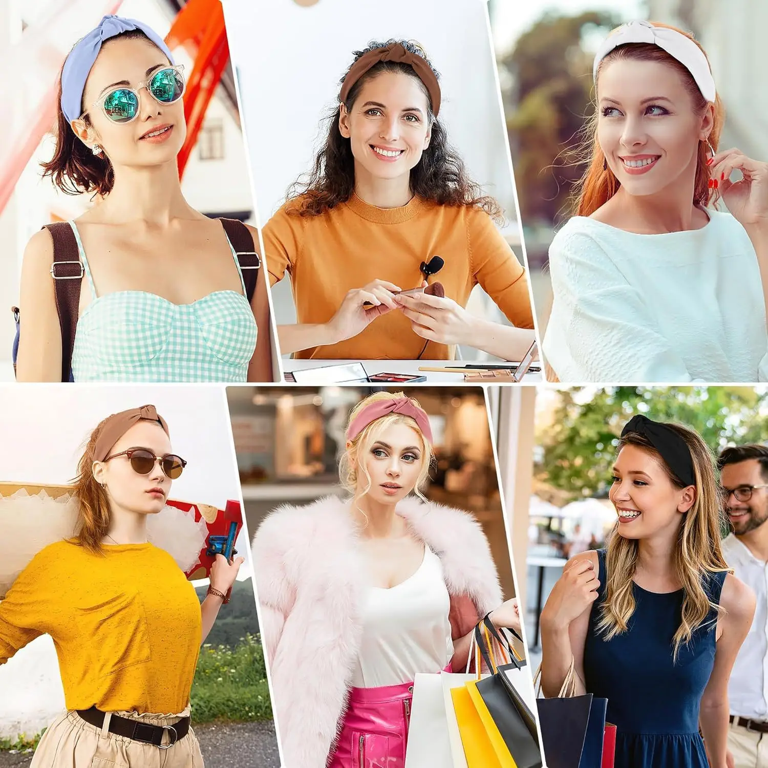 Three-State Knotted Headbands for Women Summer 2024 - Image 12