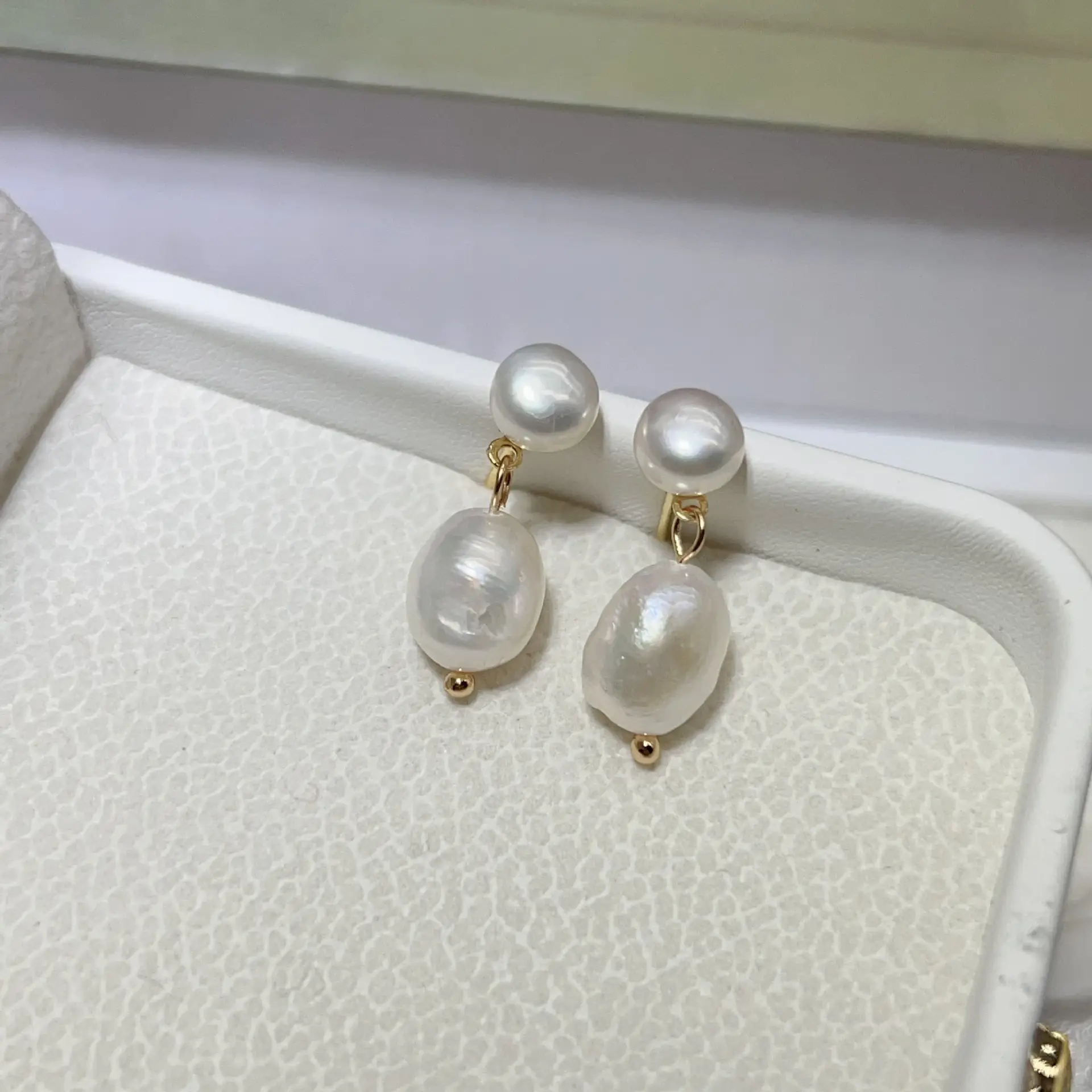 S925 Gold Plated Pearl Drop Earrings for Women — feature 11