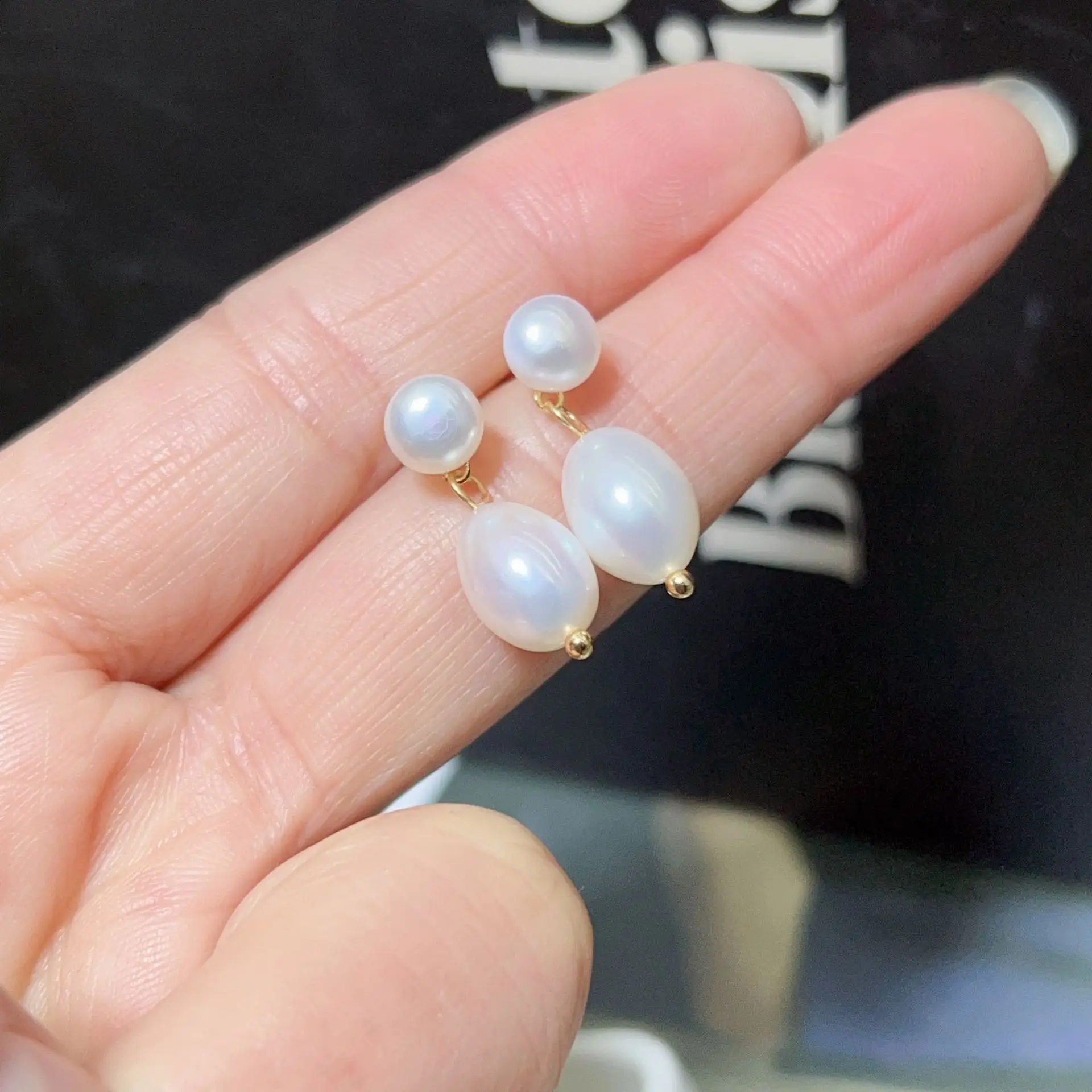 S925 Gold Plated Pearl Drop Earrings for Women — feature 14