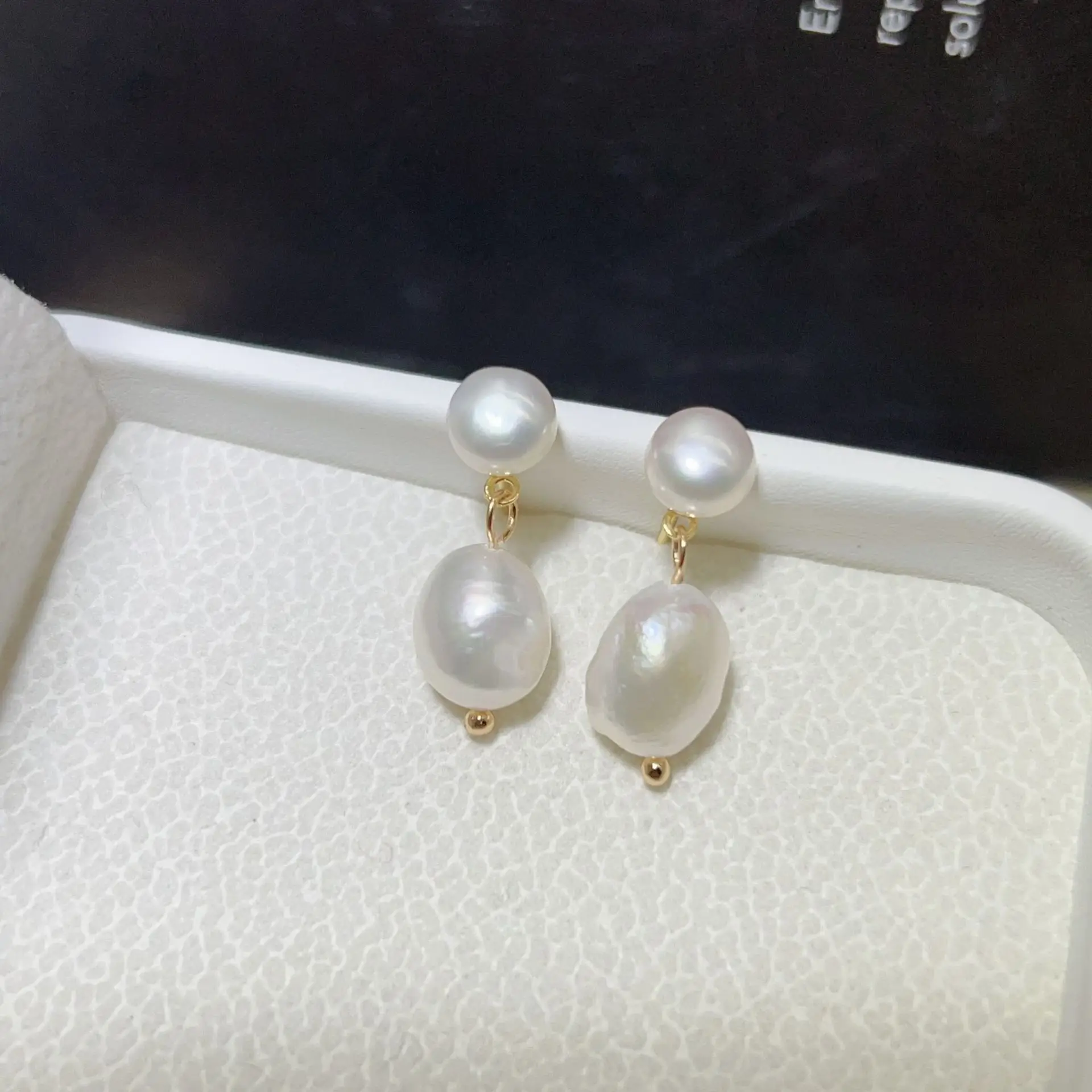 S925 Gold Plated Pearl Drop Earrings for Women — feature 15