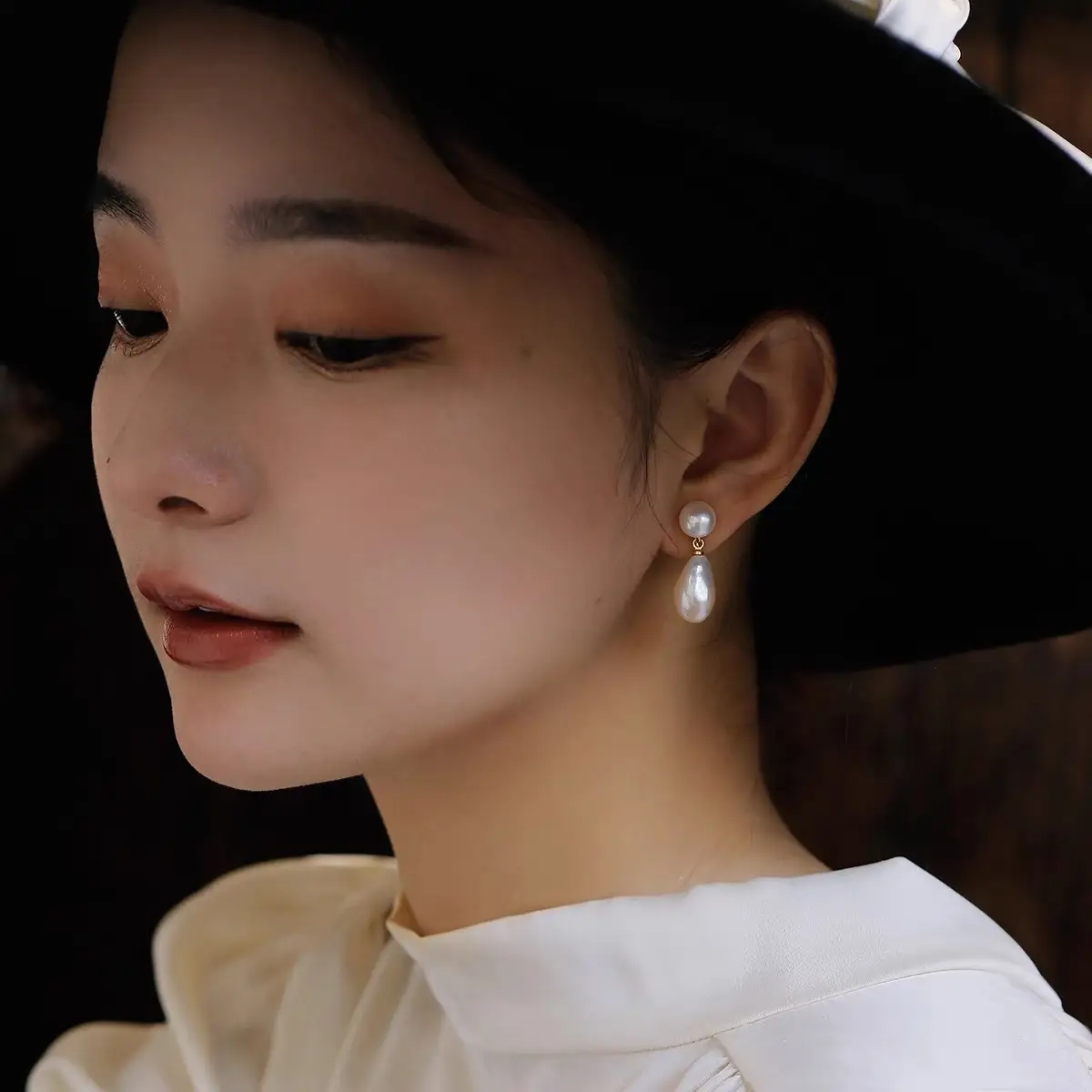 S925 Gold Plated Pearl Drop Earrings for Women — feature 5