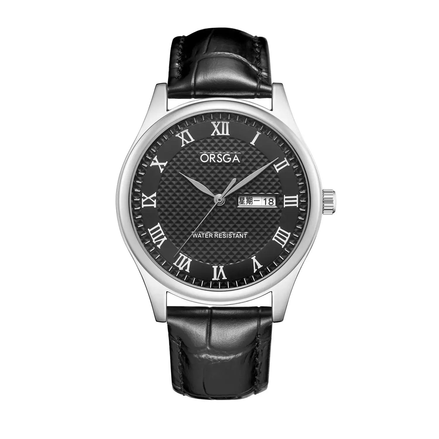 Black Belt Silver Shell Black Face