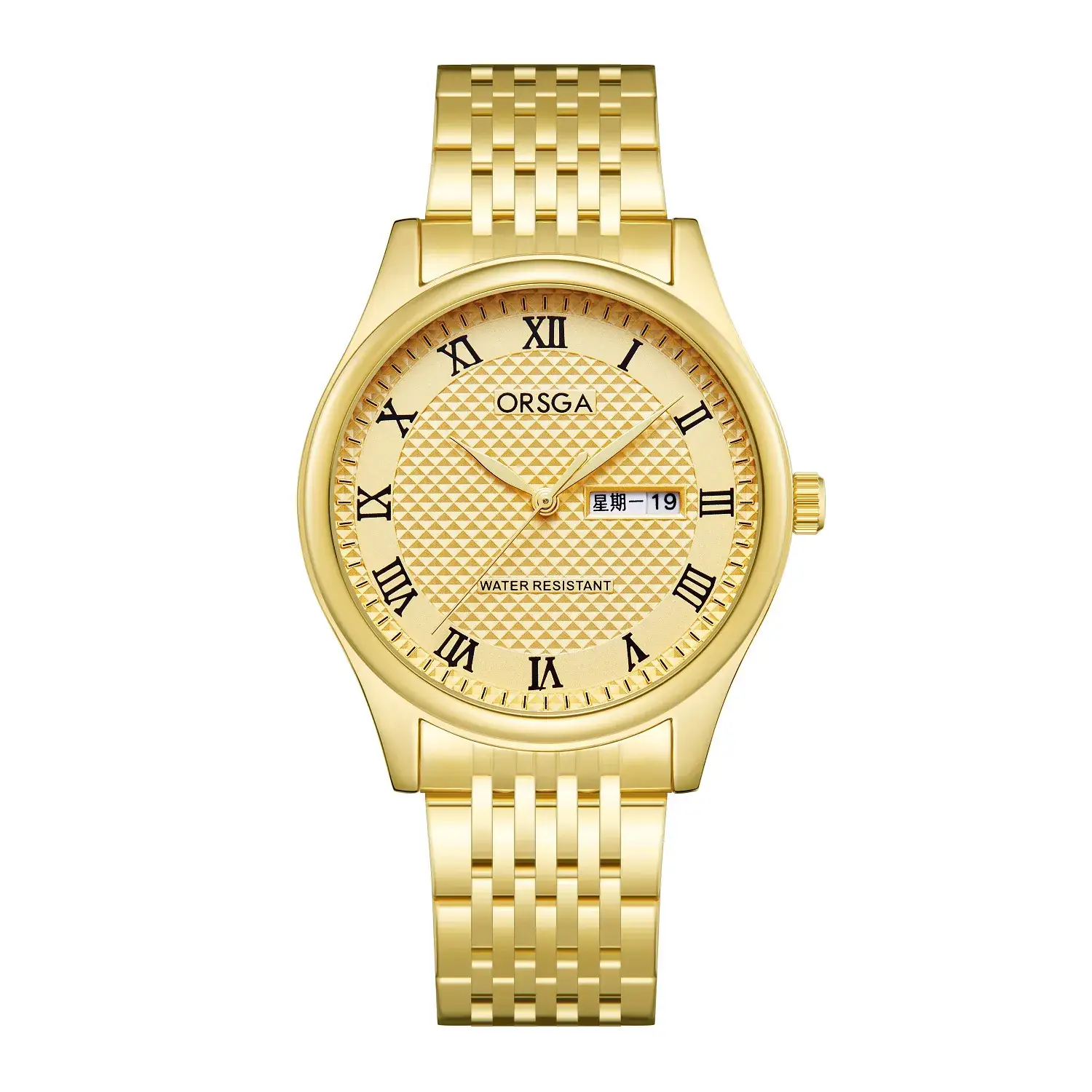 Golden steel with gold face