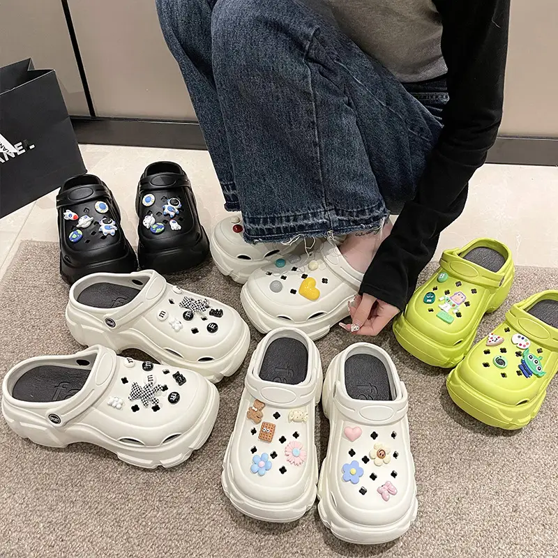 Thick-Soled Clogs for Women, Summer Outdoor Wear, 2026 New Style, Wedding Essential, Platform Height-Increasing Sandals, Beach Slippers - Image 48