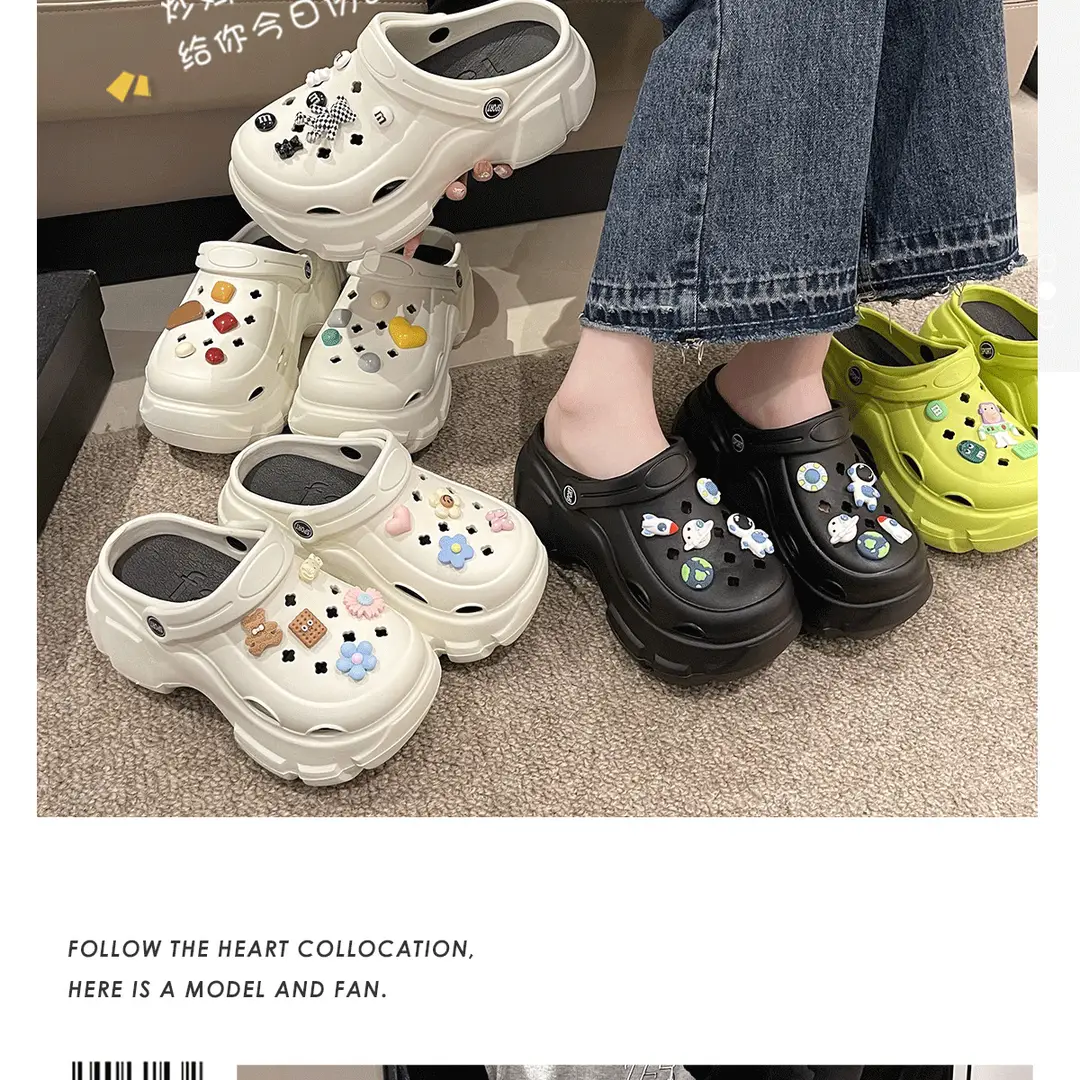 Thick-Soled Clogs for Women, Summer Outdoor Wear, 2026 New Style, Wedding Essential, Platform Height-Increasing Sandals, Beach Slippers — feature 17