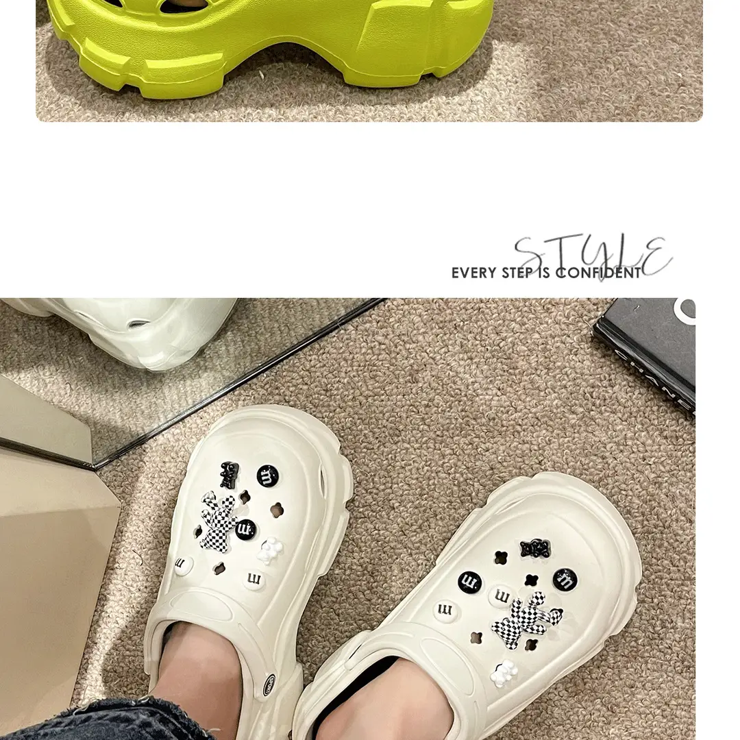 Thick-Soled Clogs for Women, Summer Outdoor Wear, 2026 New Style, Wedding Essential, Platform Height-Increasing Sandals, Beach Slippers — feature 20
