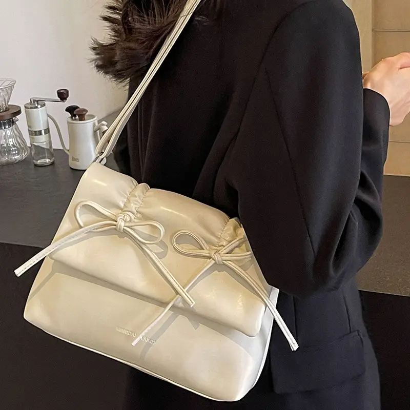 Women's Silver Bow Crossbody Bag 2026 - Image 6