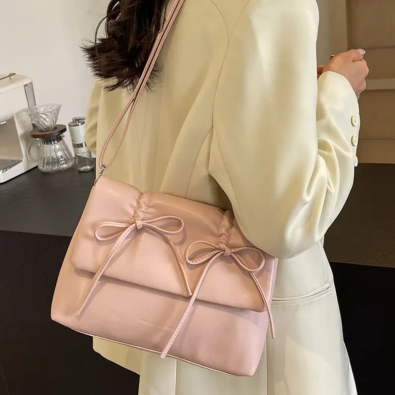 Women's Silver Bow Crossbody Bag 2026 - Image 8