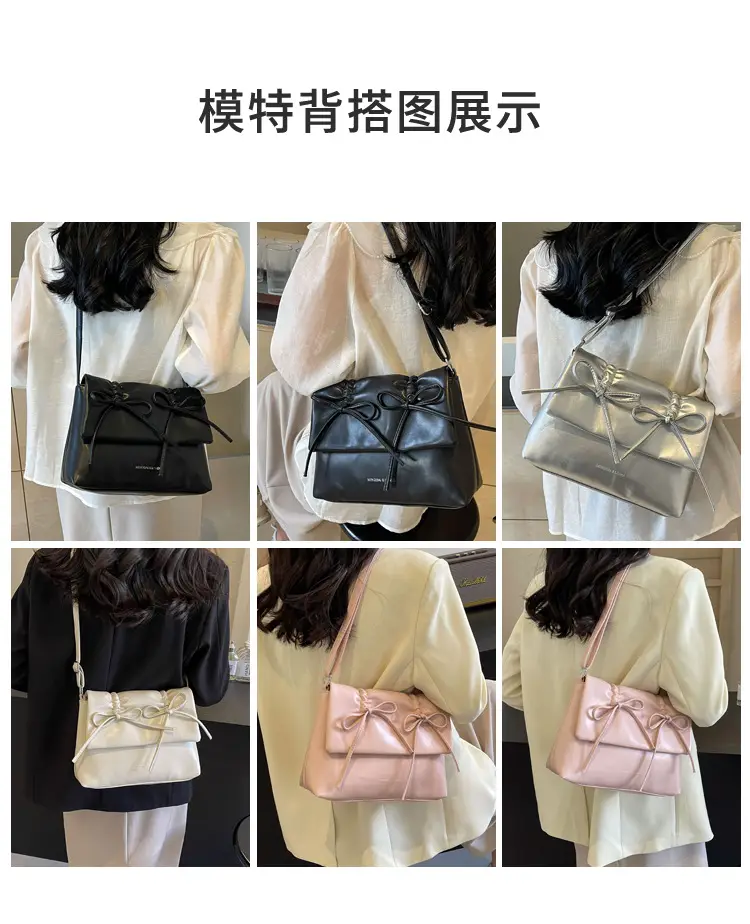 Women's Silver Bow Crossbody Bag 2026 — feature 18