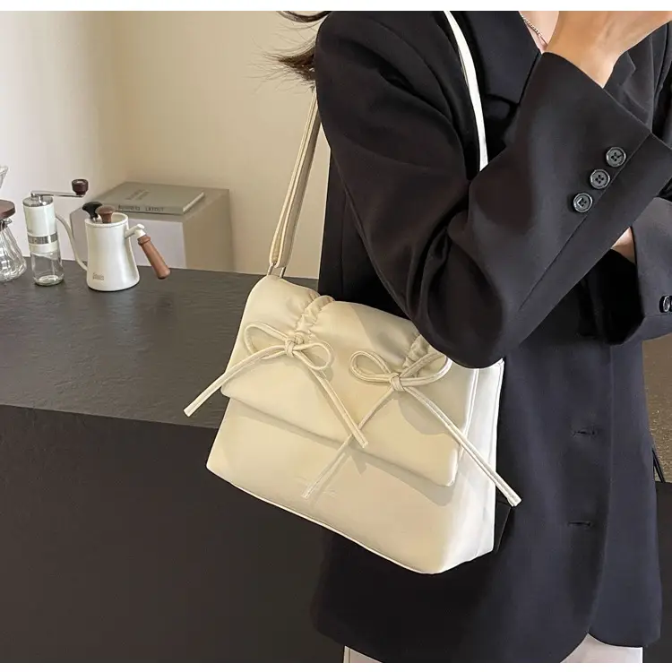 Women's Silver Bow Crossbody Bag 2026 — feature 25