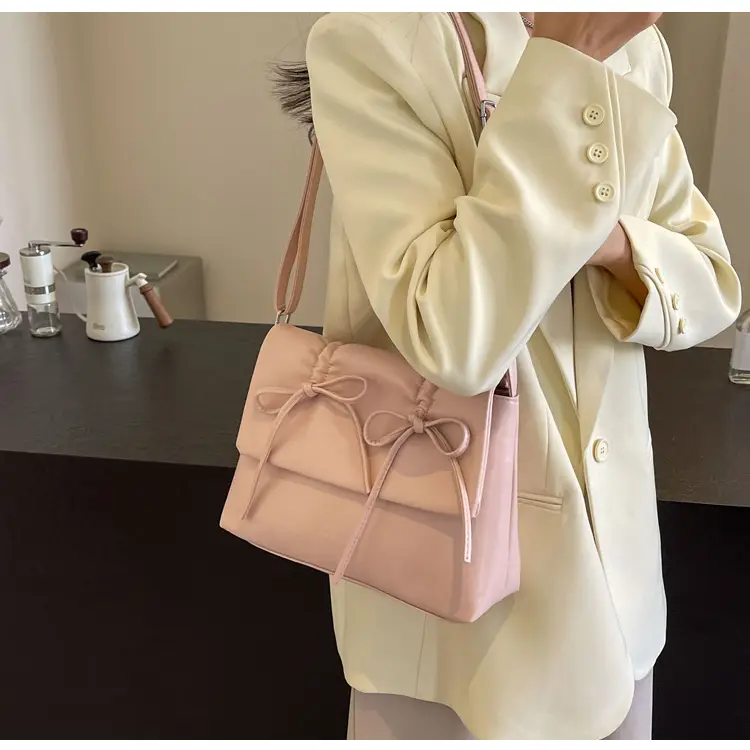 Women's Silver Bow Crossbody Bag 2026 — feature 29