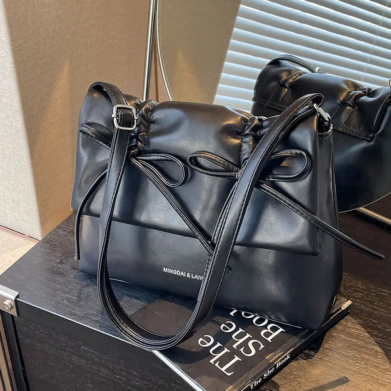 Women's Silver Bow Crossbody Bag 2026 - Image 2