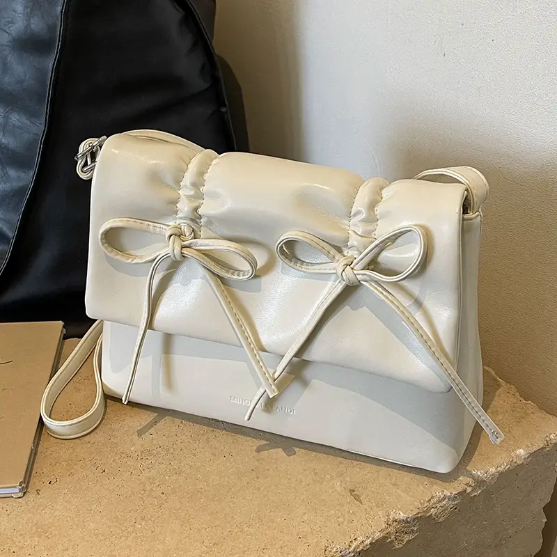 Women's Silver Bow Crossbody Bag 2026 - Image 3