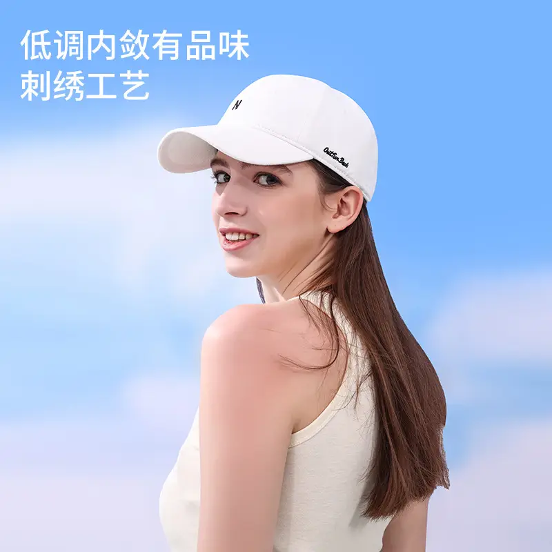 Women Cotton Baseball Cap Blue Green Sun Hat - Image 11